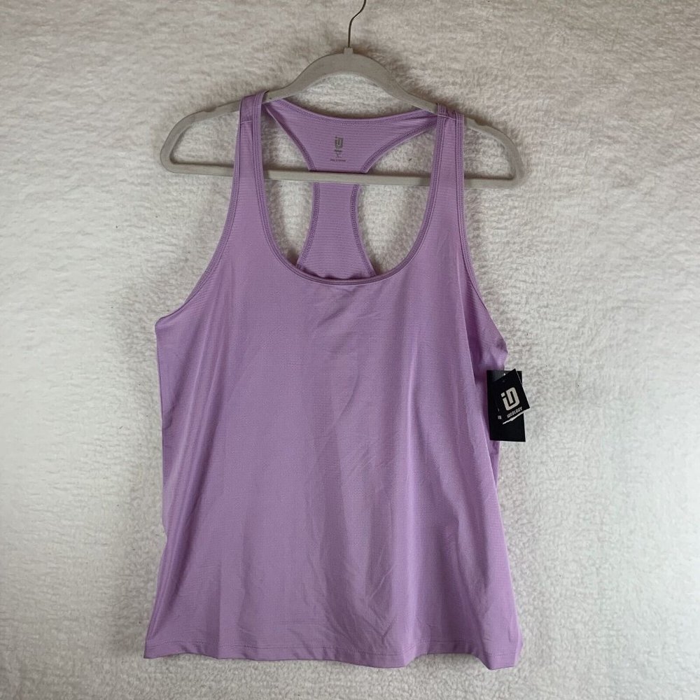 Ideology Tank Women's Large Crocus Petal Stretch Scoop‎ Neck Pullover 7706